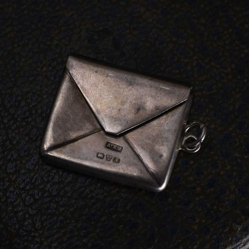 Edwardian Sterling Silver Envelope Pendant