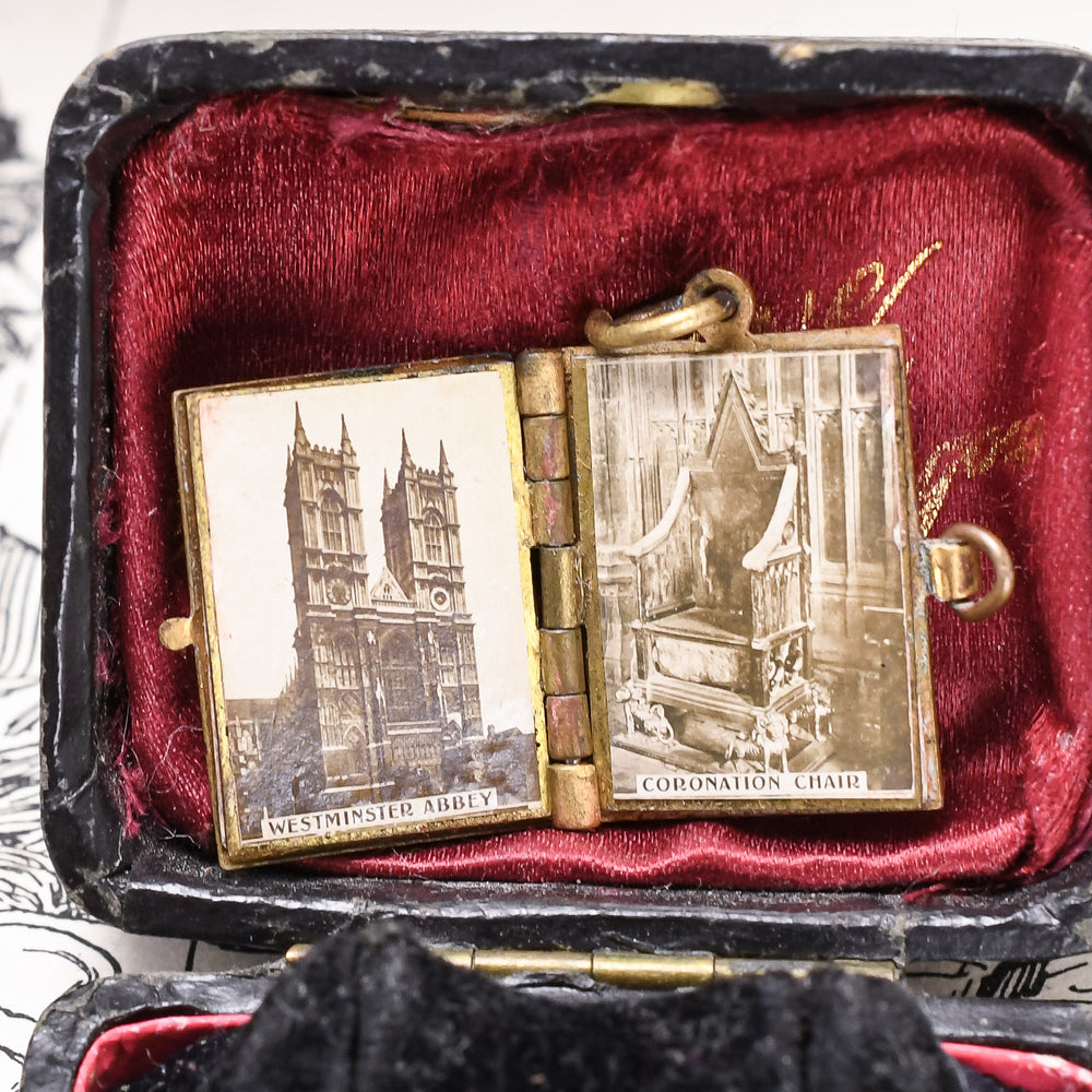 Edwardian King Edward VII Coronation Photobook Charm