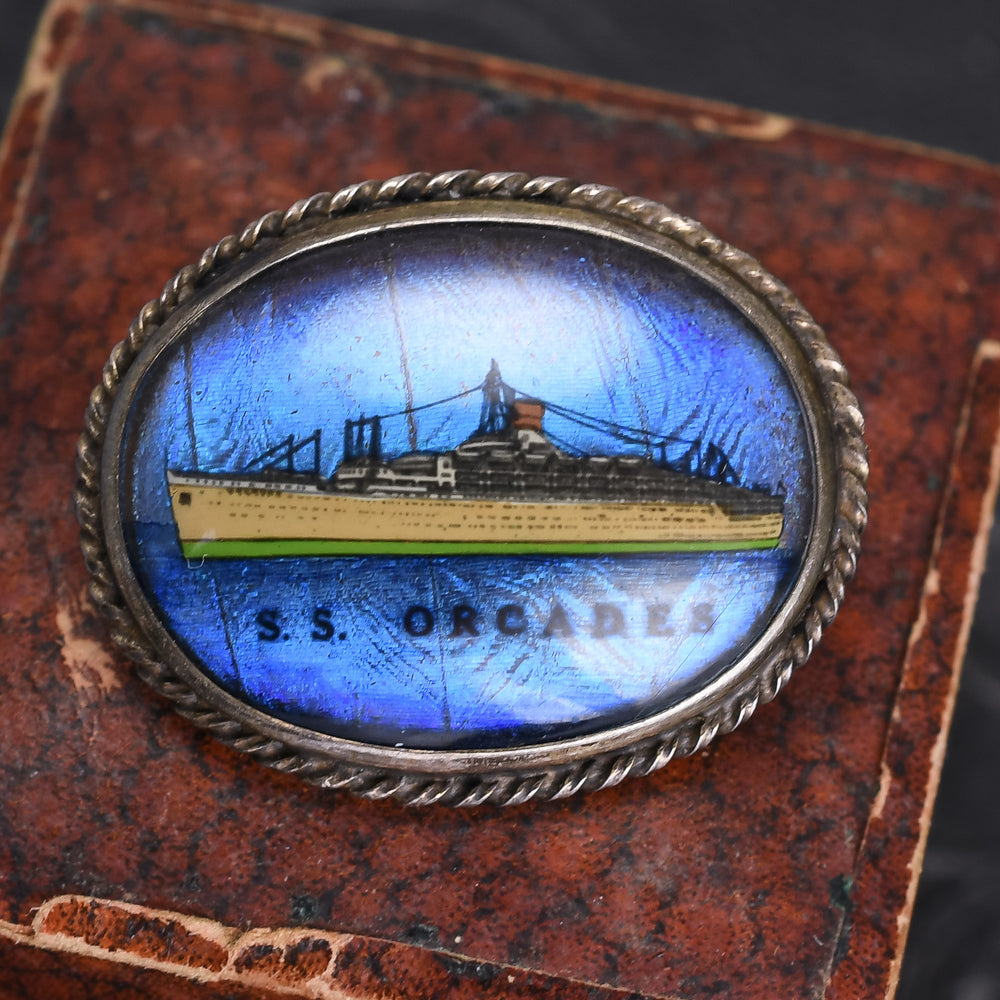 1950s SS Orcades Butterfly Wing Brooch