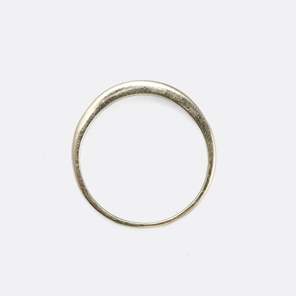 Mid-Century Graduated Baguette Diamond Eternity Ring