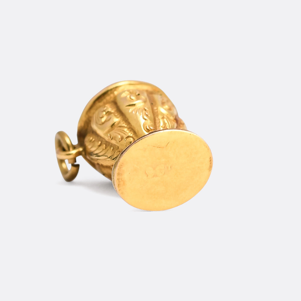 Mid-Victorian Gold Egg Cup Charm