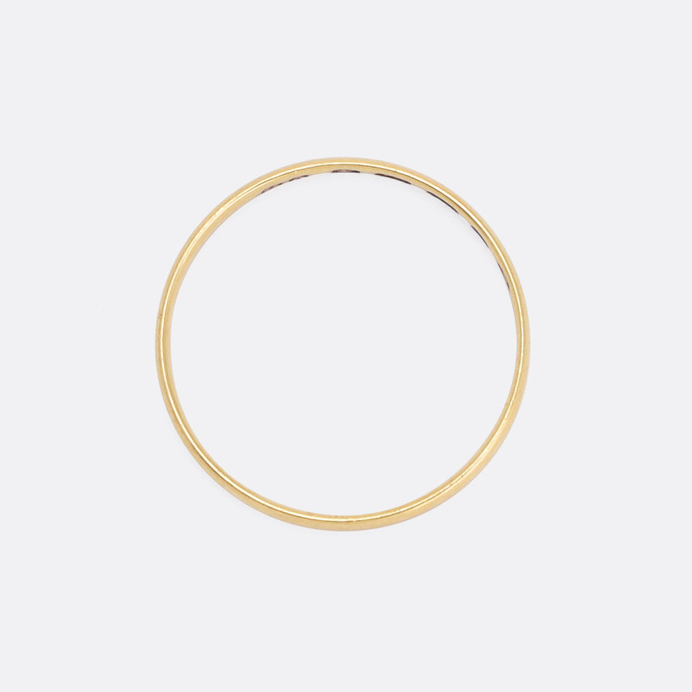 Mid-Victorian 18k Gold Wedding Band
