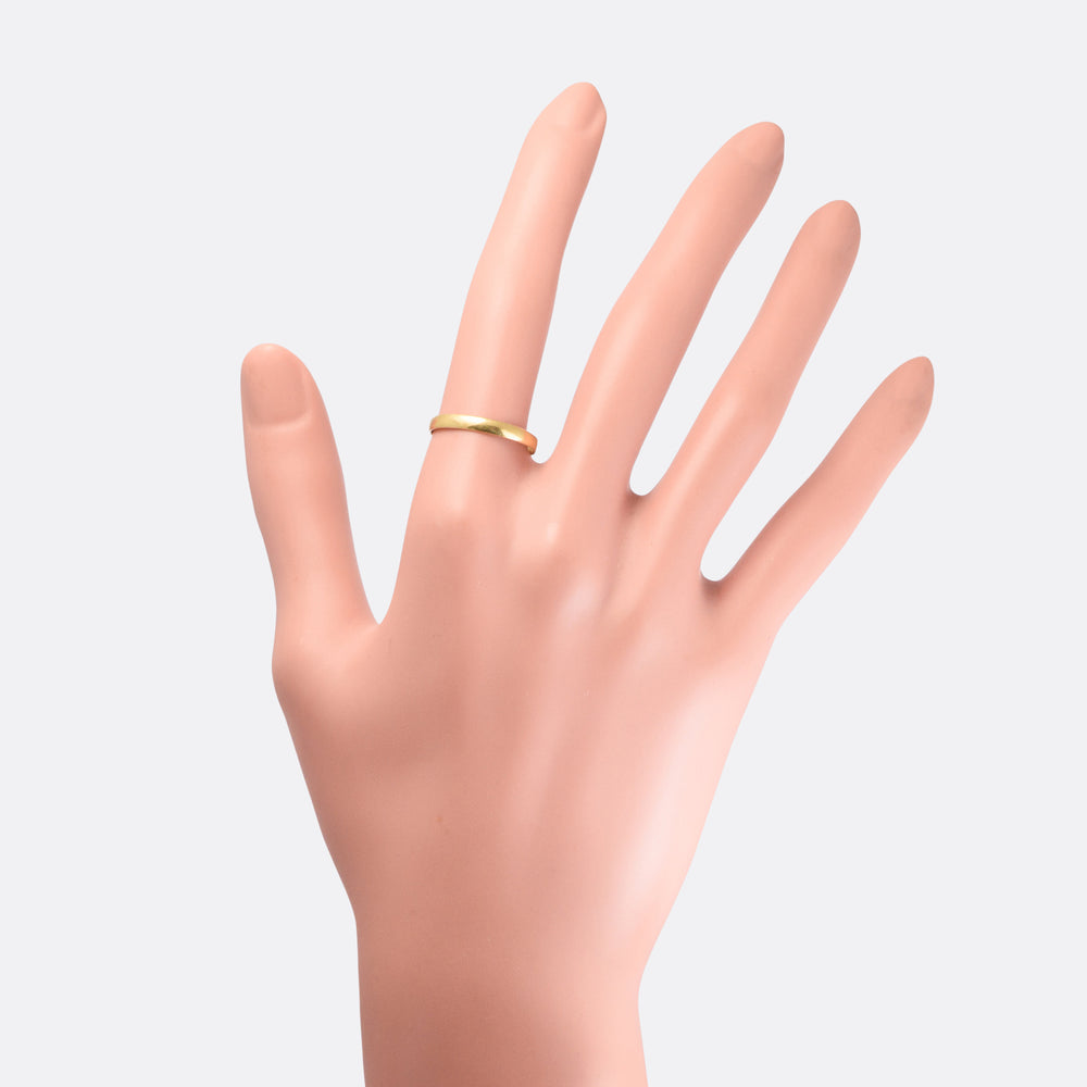 Mid-Victorian 18k Gold Wedding Band
