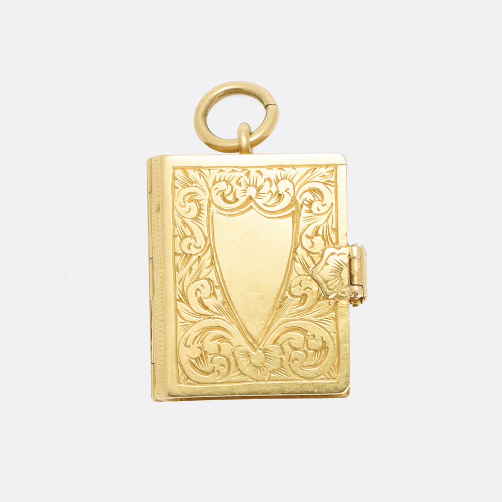 Mid-Victorian Gold Bible Locket