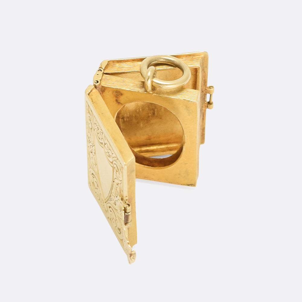 Mid-Victorian Gold Bible Locket