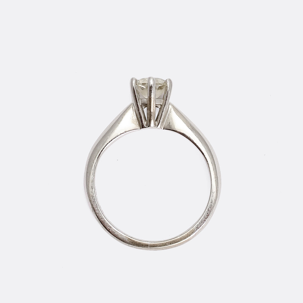 Modern .50ct Diamond Solitaire Engagement Ring