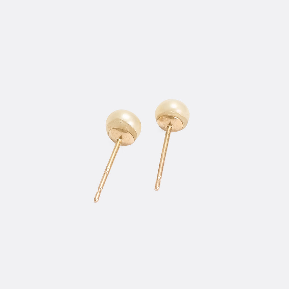 Natural Pearl Stud Earrings