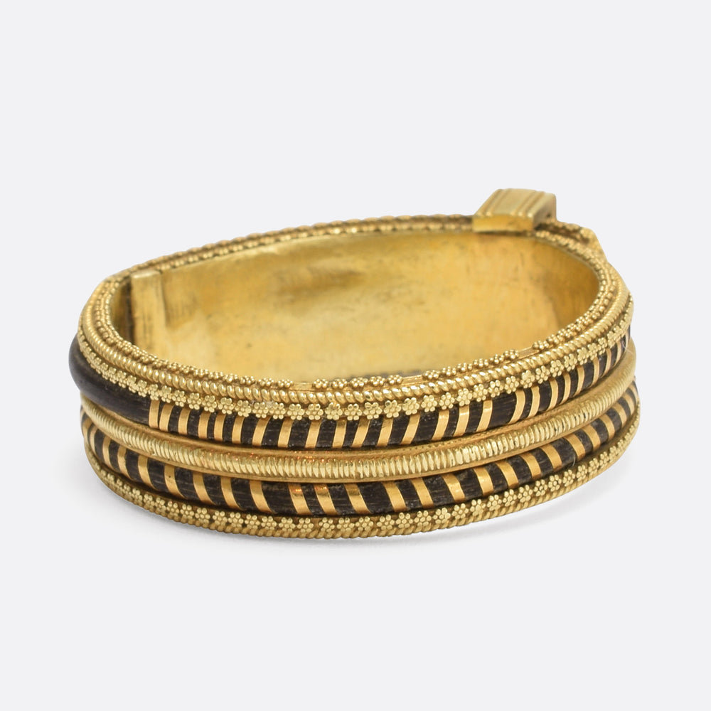 Regency Period Gemset Elephant Hair Buckle Ring