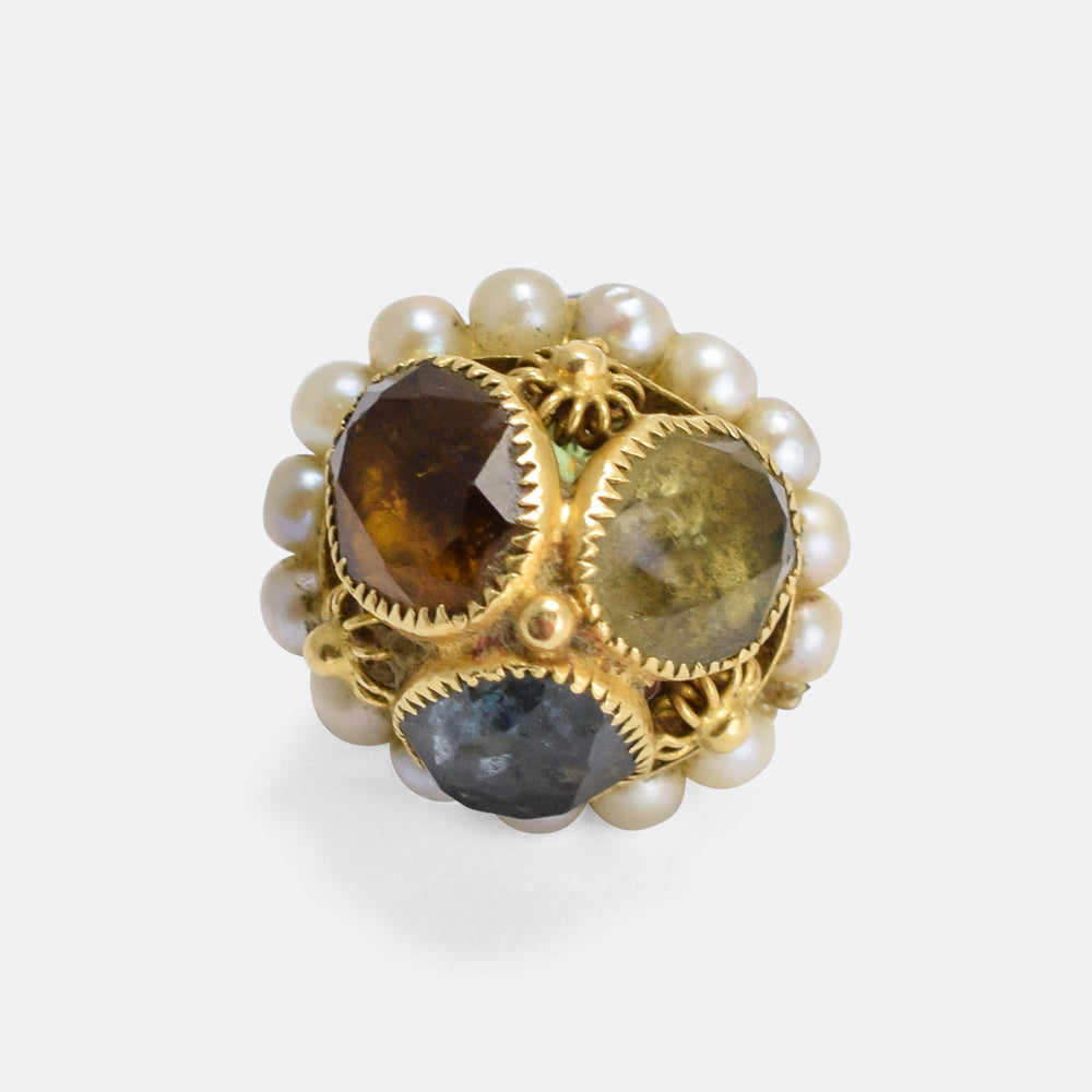 Regency Period Harlequin Miniature Egg Pendant