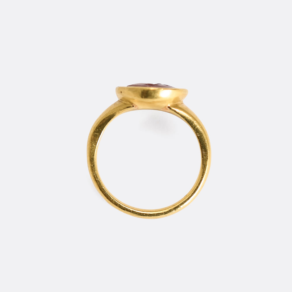 Roman Mercury Intaglio Signet Ring