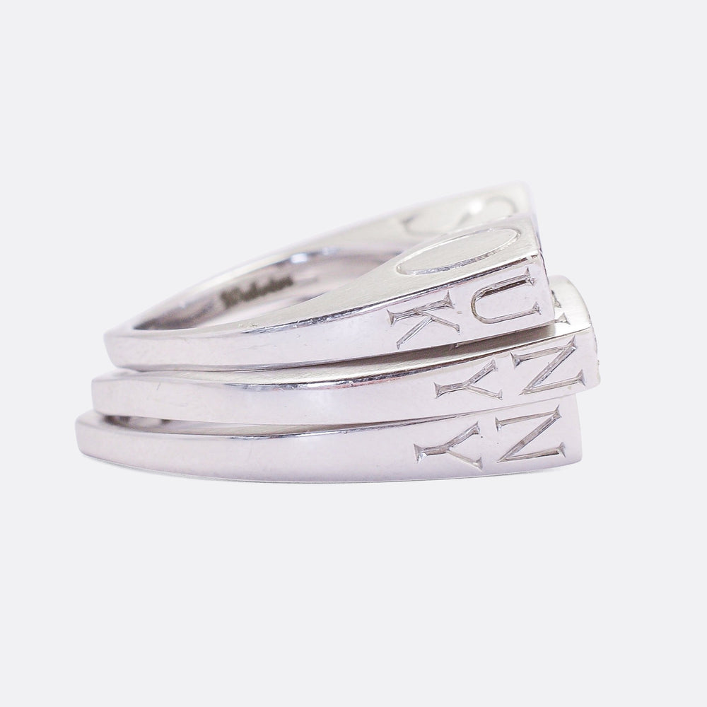 Stephen Webster NY UK Red White & Blue Stacking Rings