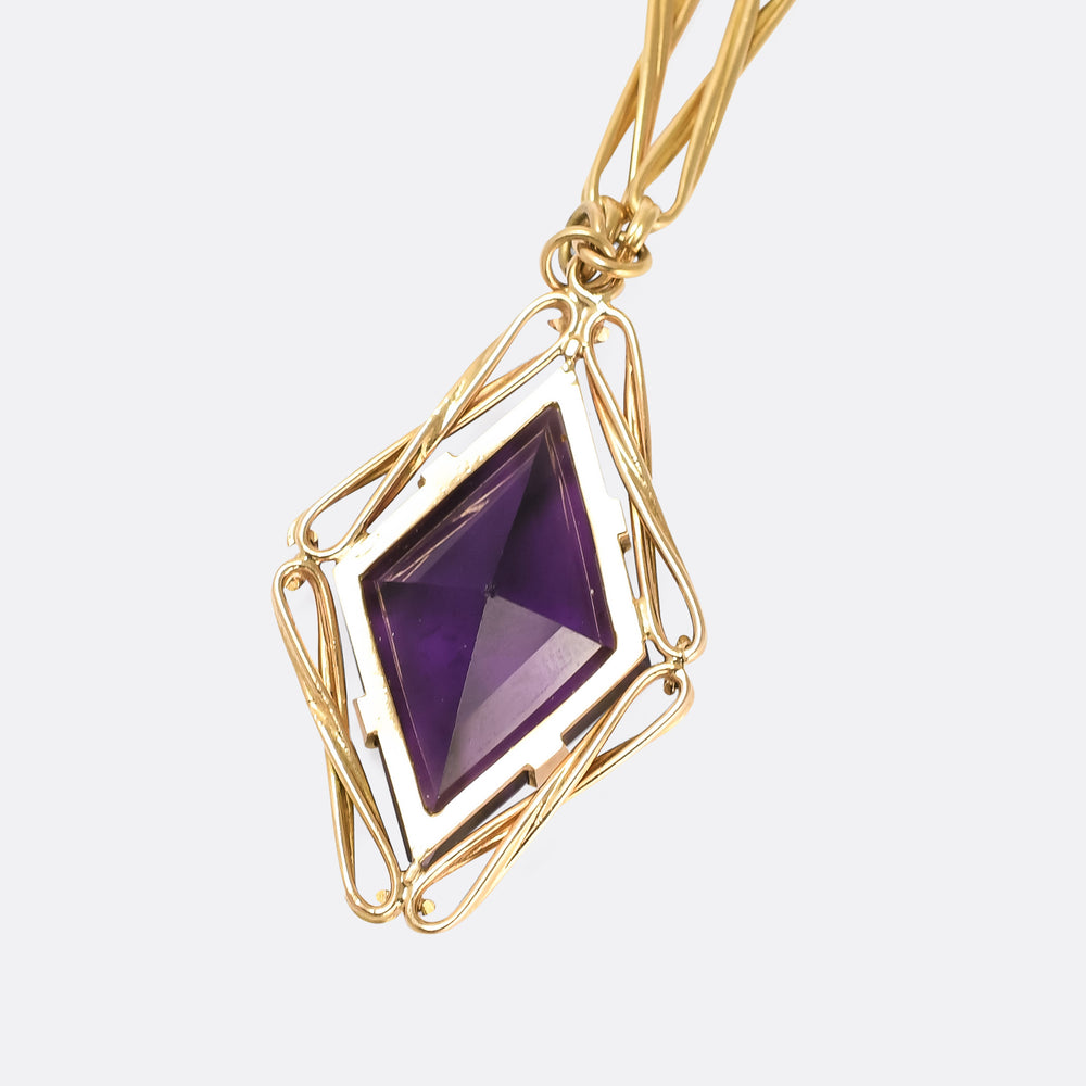 Victorian 26 Carat Amethyst Necklace