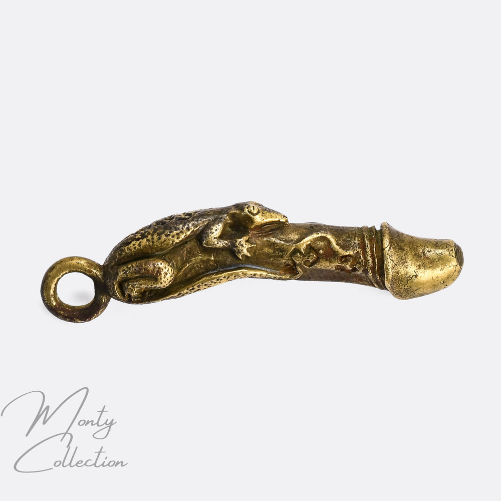Victorian Bronze Phallus Fertility Amulet