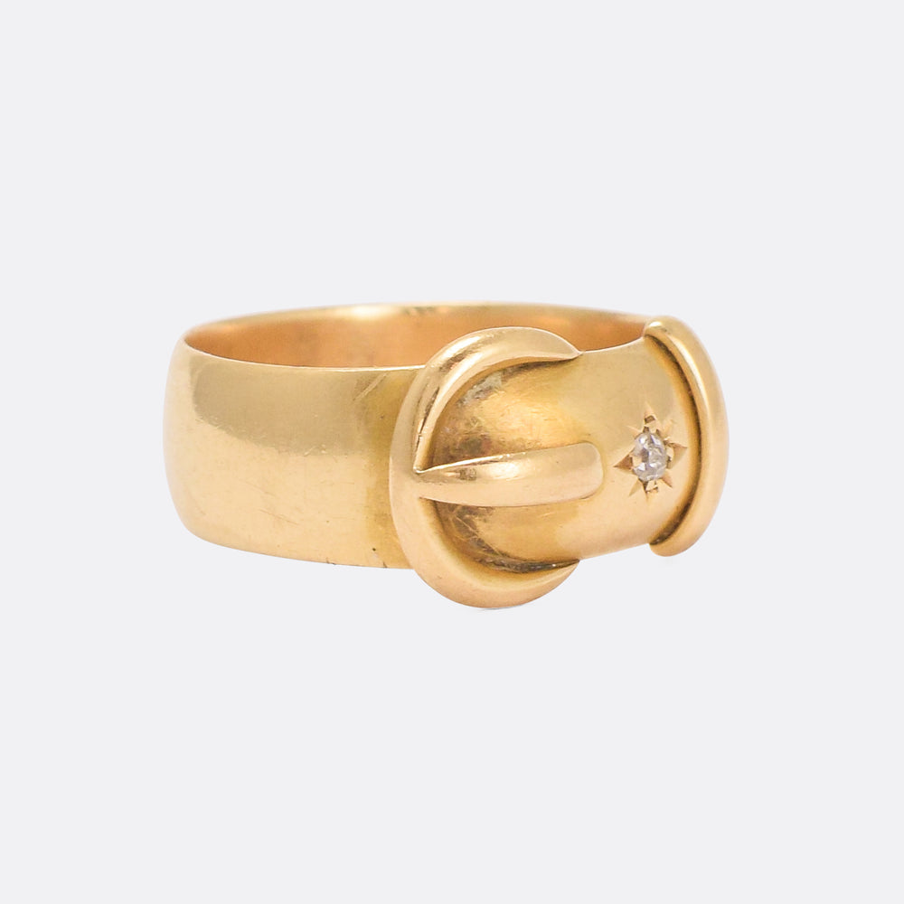 Victorian Diamond Buckle Ring