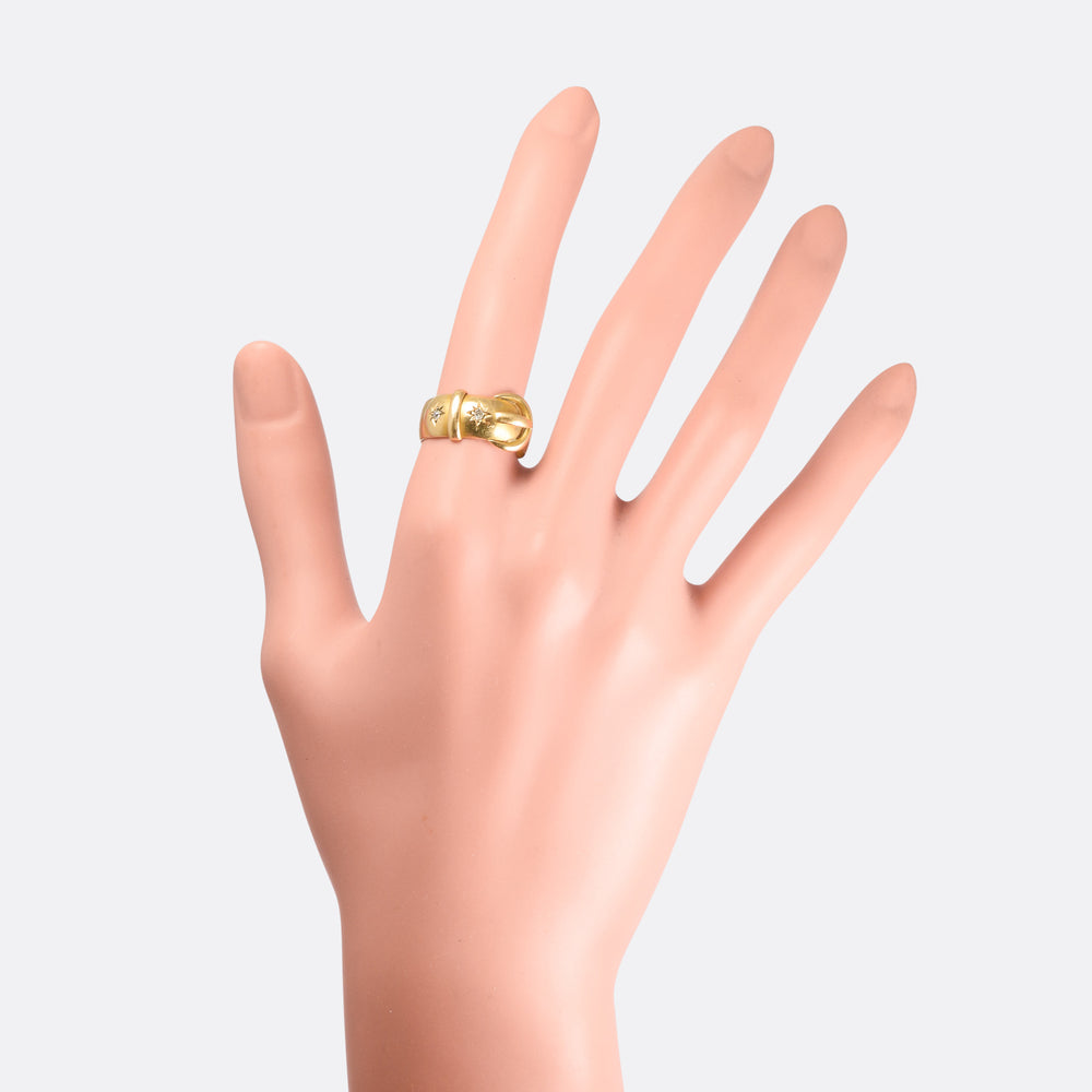 Victorian Diamond Buckle Ring