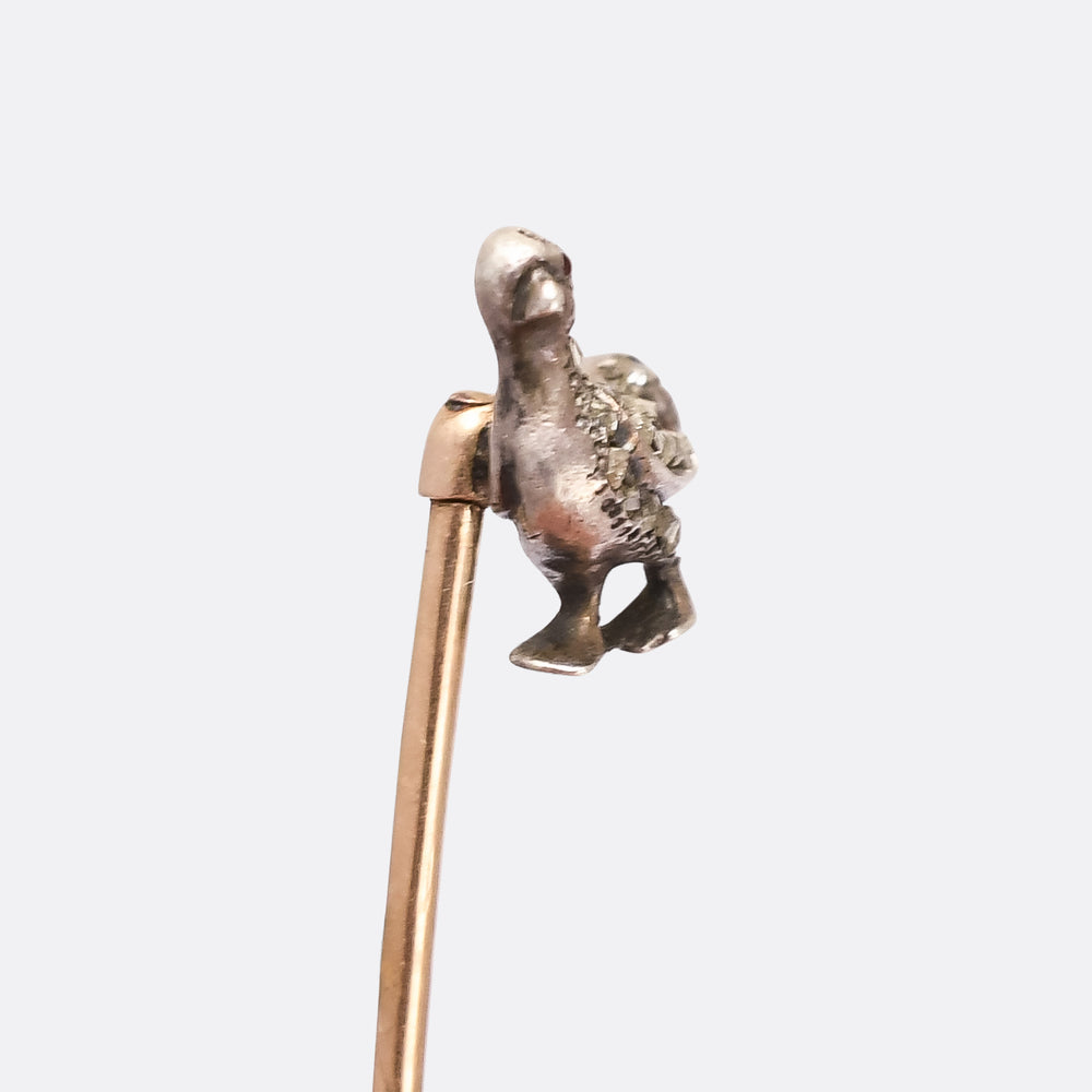 Victorian Diamond Grouse Stick Pin