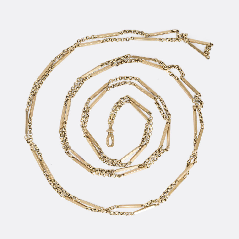 Victorian Fancy-Link Guard Chain, 57