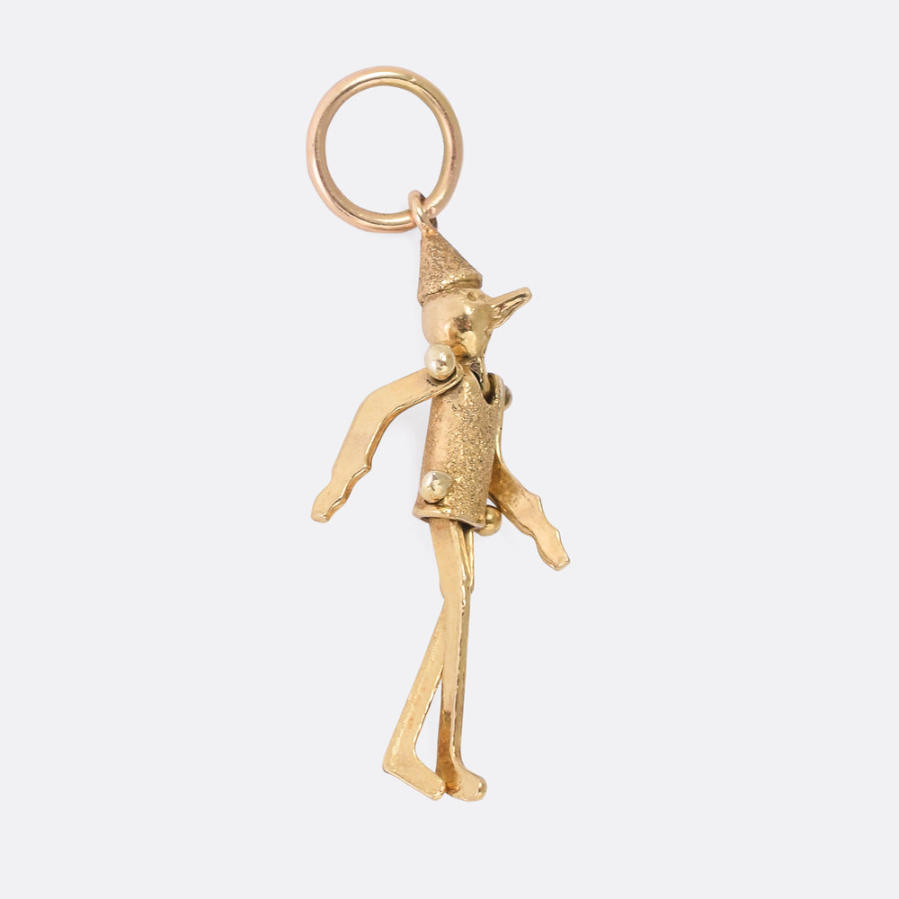 Victorian Gold Pinocchio Charm