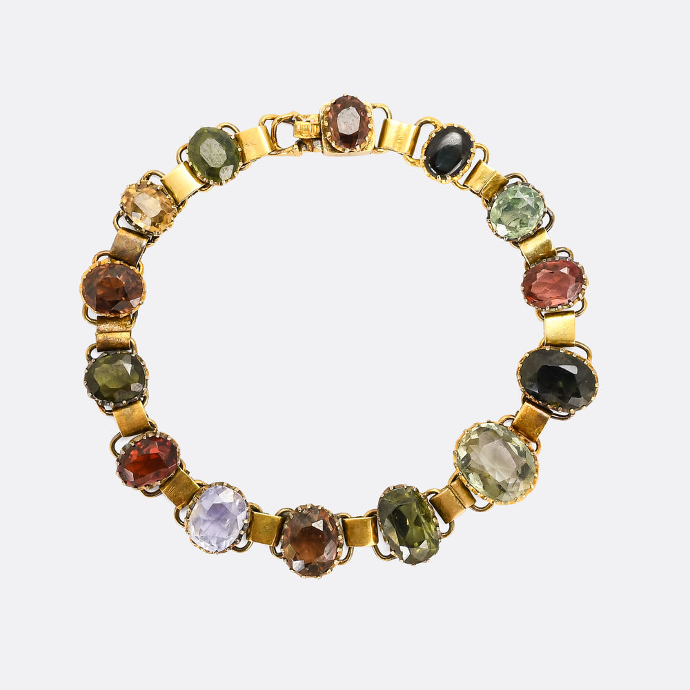Victorian Harlequin Multigem Bracelet