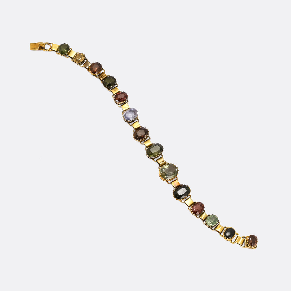 Victorian Harlequin Multigem Bracelet