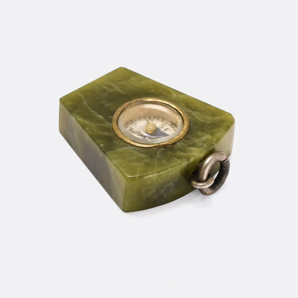 Victorian Irish Connemara Keystone Compass Pendant