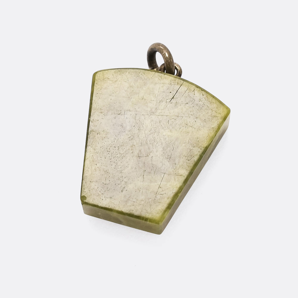 Victorian Irish Connemara Keystone Compass Pendant