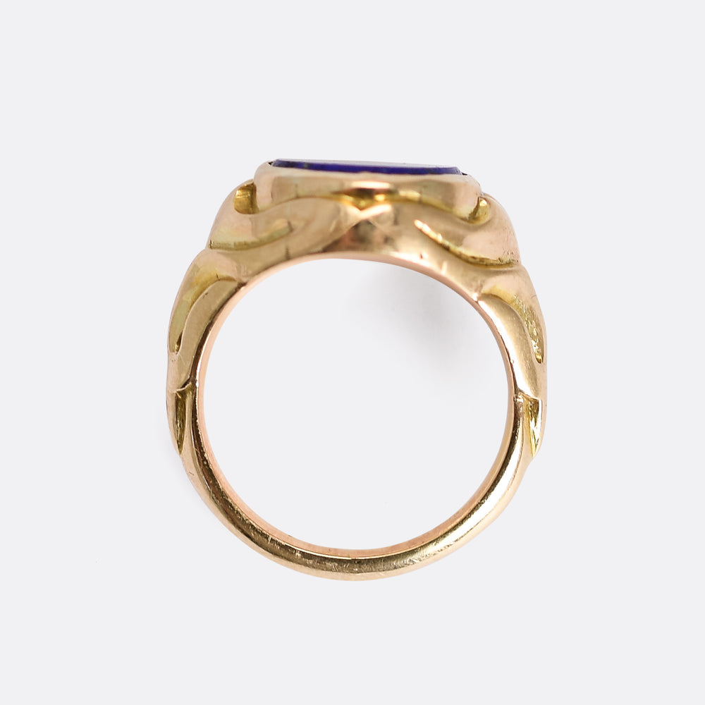 Victorian Lapis Lazuli Signet Ring