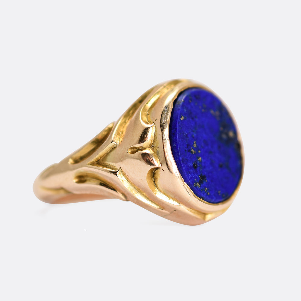 Victorian Lapis Lazuli Signet Ring