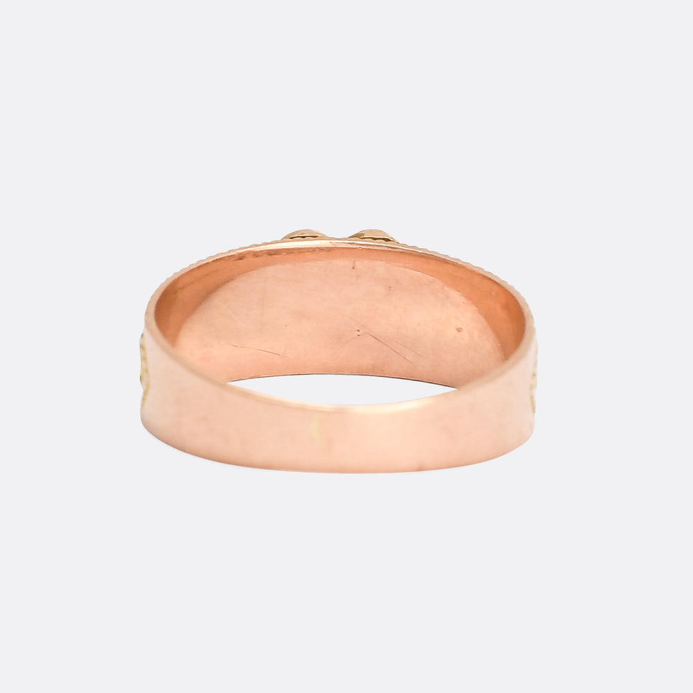 Victorian MIZPAH Heart Ring