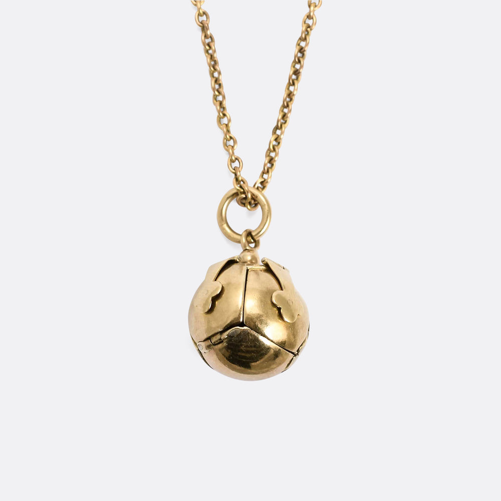 Victorian Masonic Orb Fob Pendant