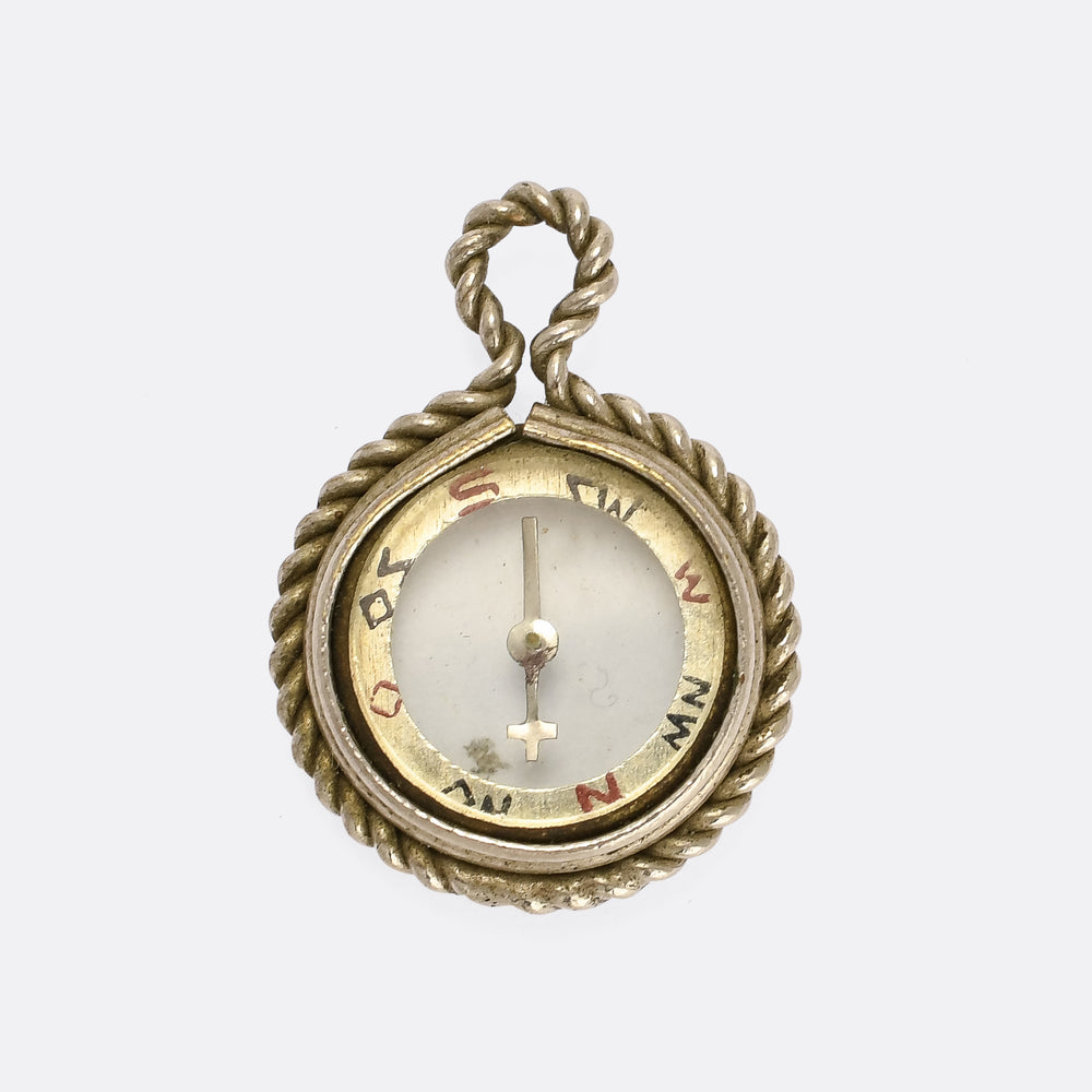 Victorian Miniature Compass Pendant