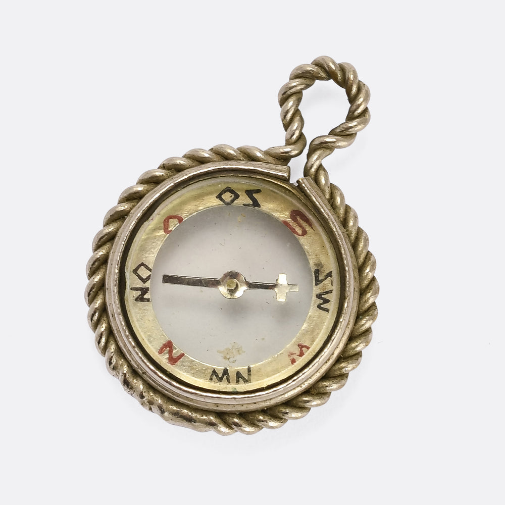 Victorian Miniature Compass Pendant