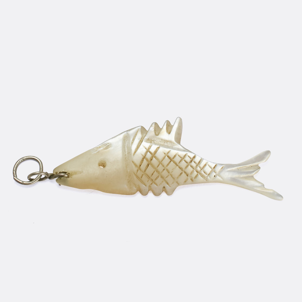 Victorian Mother of Pearl Fish Pendant – Butter Lane Antiques