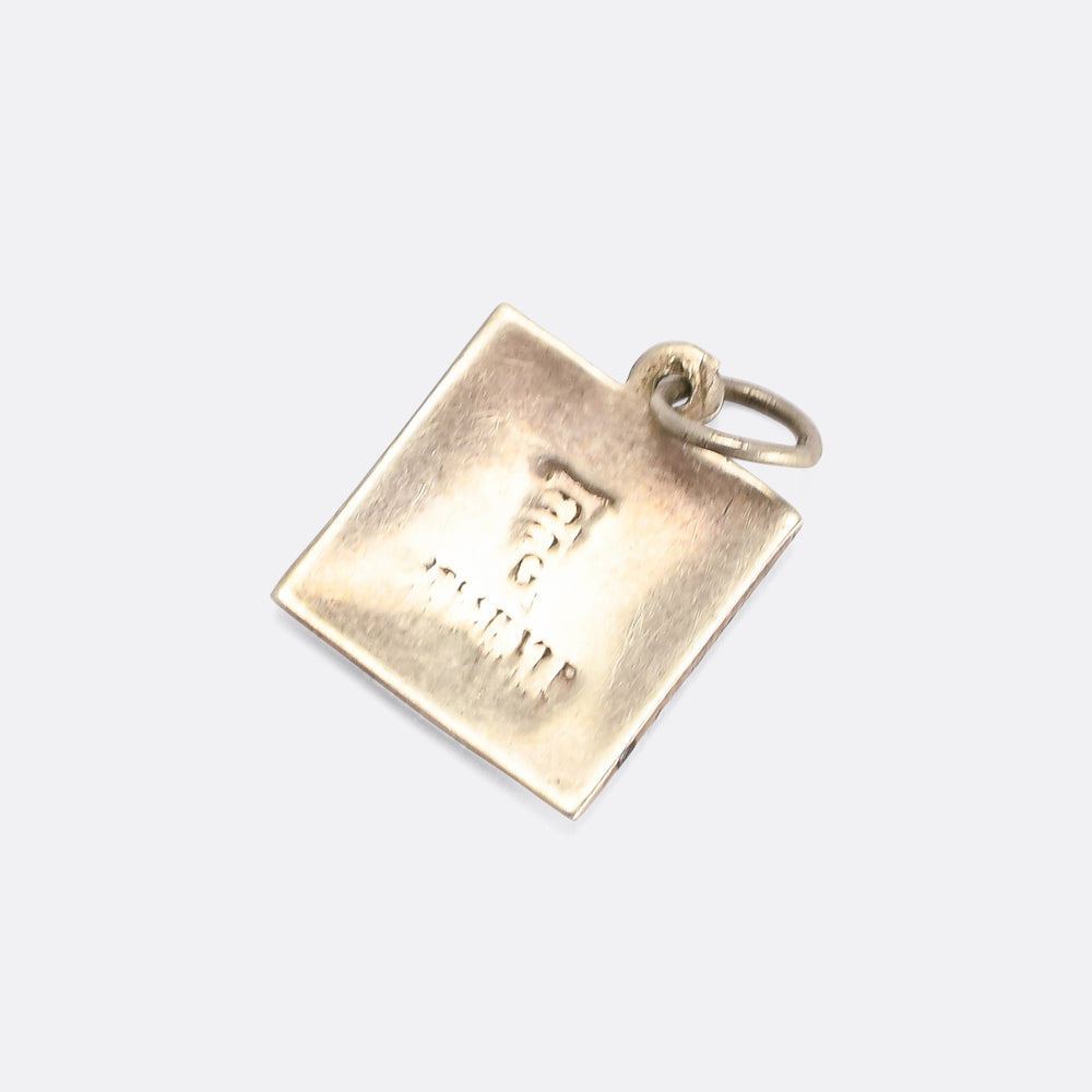 Victorian Niello Capricorn Zodiac Charm