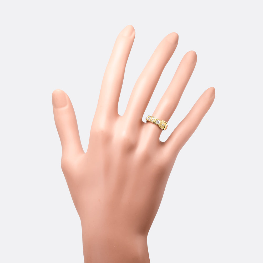 Victorian OMC Diamond Buckle Ring
