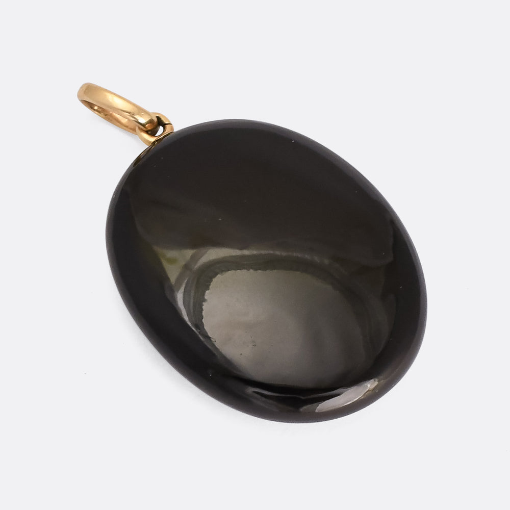 Victorian Onyx Oval Locket