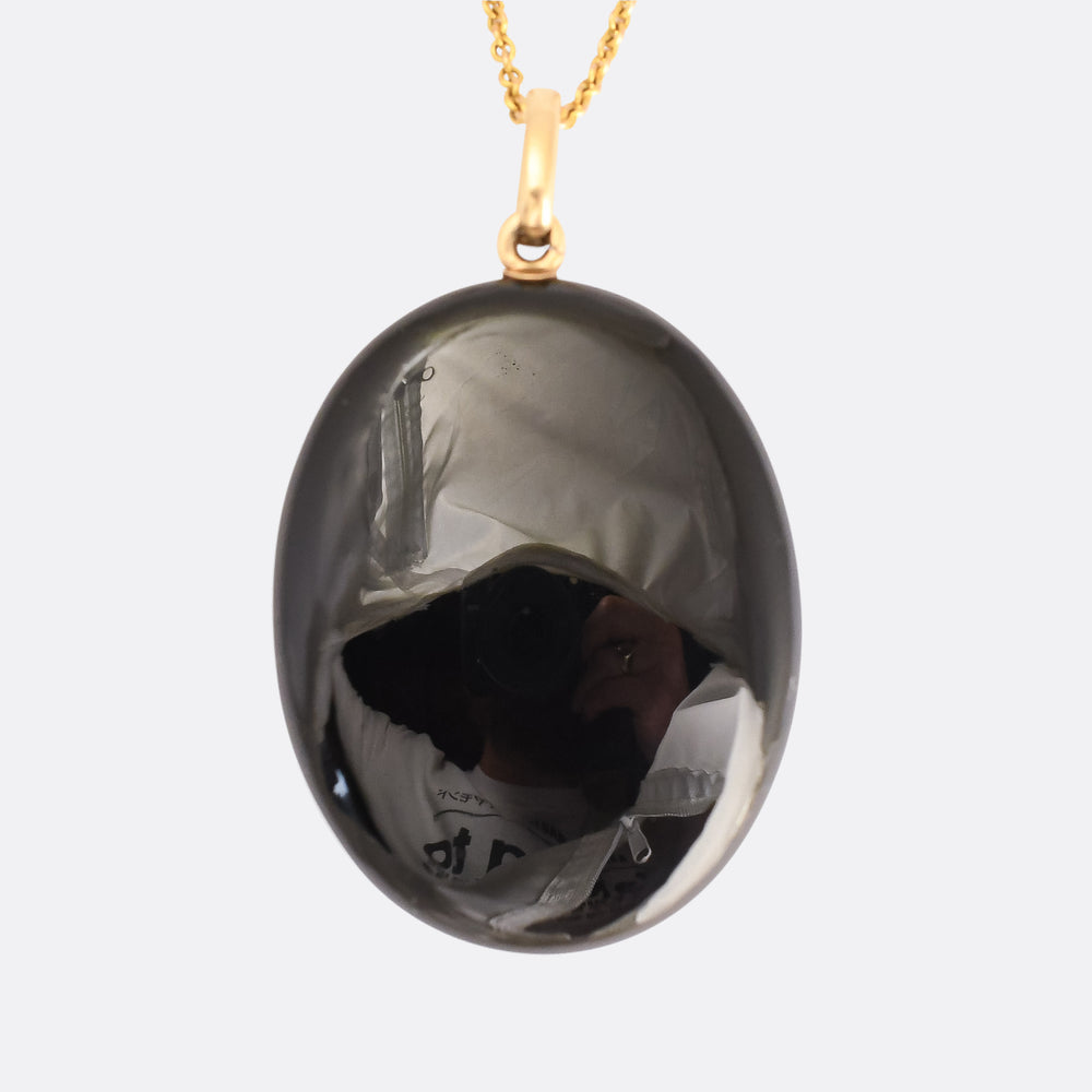 Victorian Onyx Oval Locket