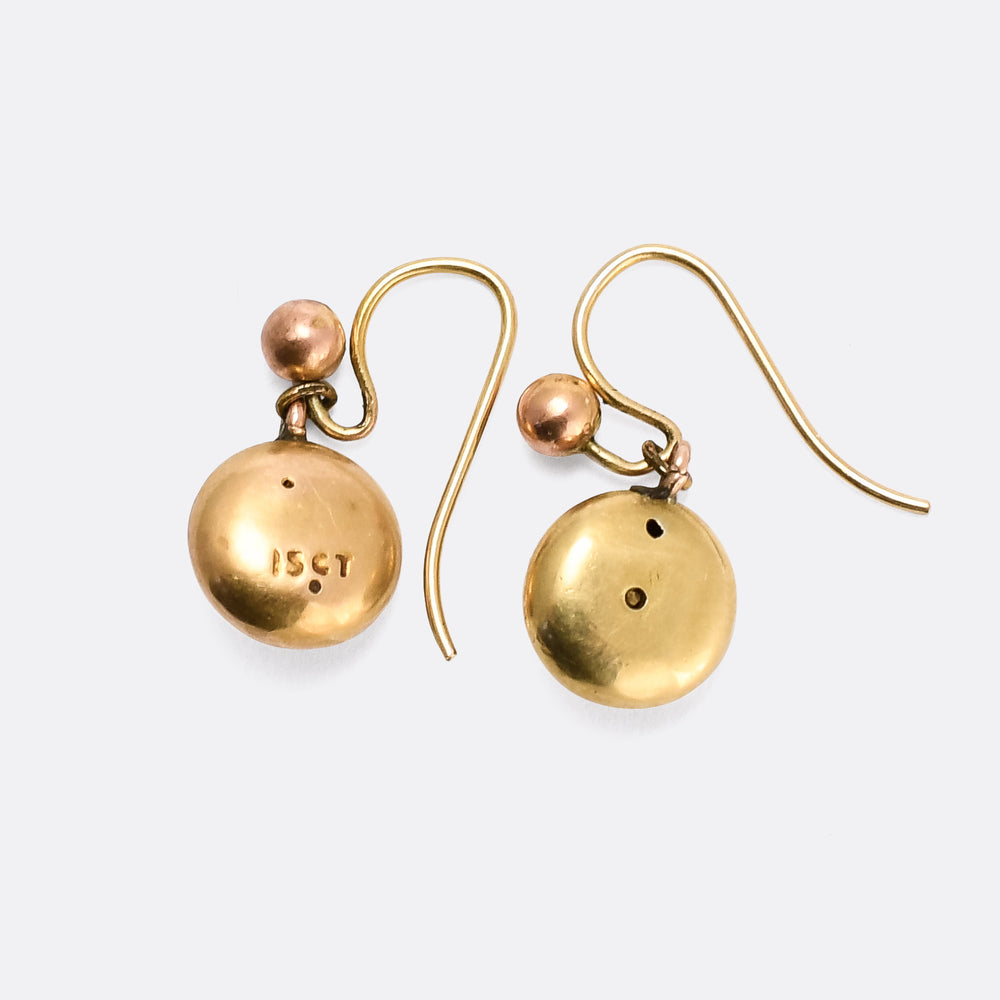 Victorian Pearl Dome Earrings