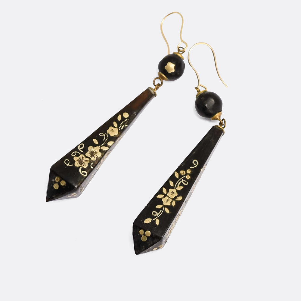 Victorian Pique Obelisk Earrings