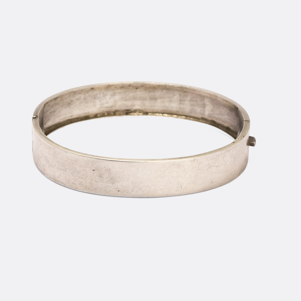 Victorian RICORDO Souvenir Silver Bangle
