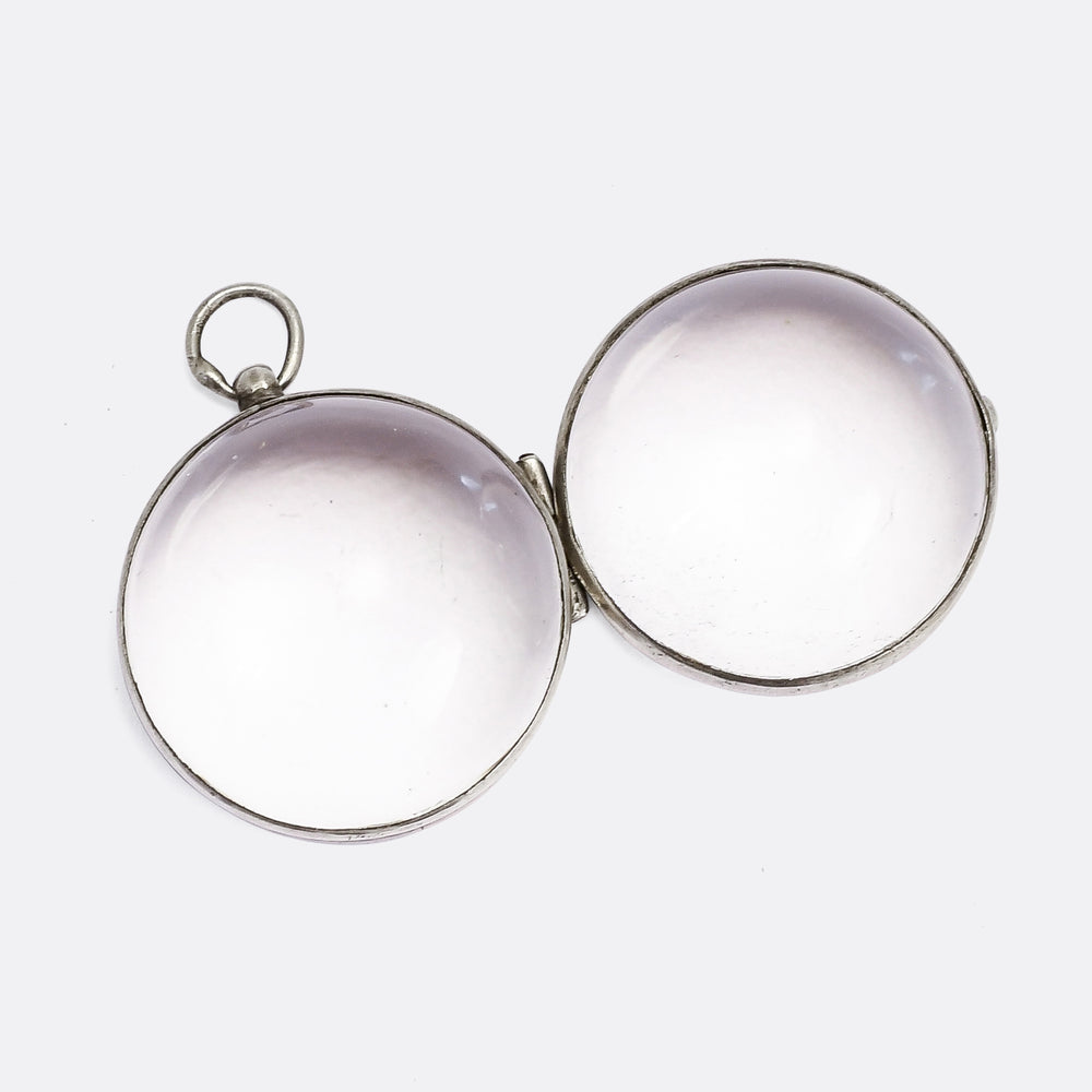 Victorian Rock Crystal Pool of Light Locket