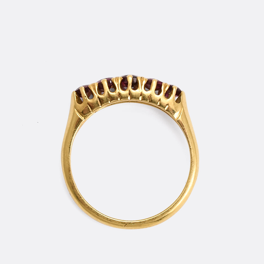 Victorian Ruby 5-Stone Ring