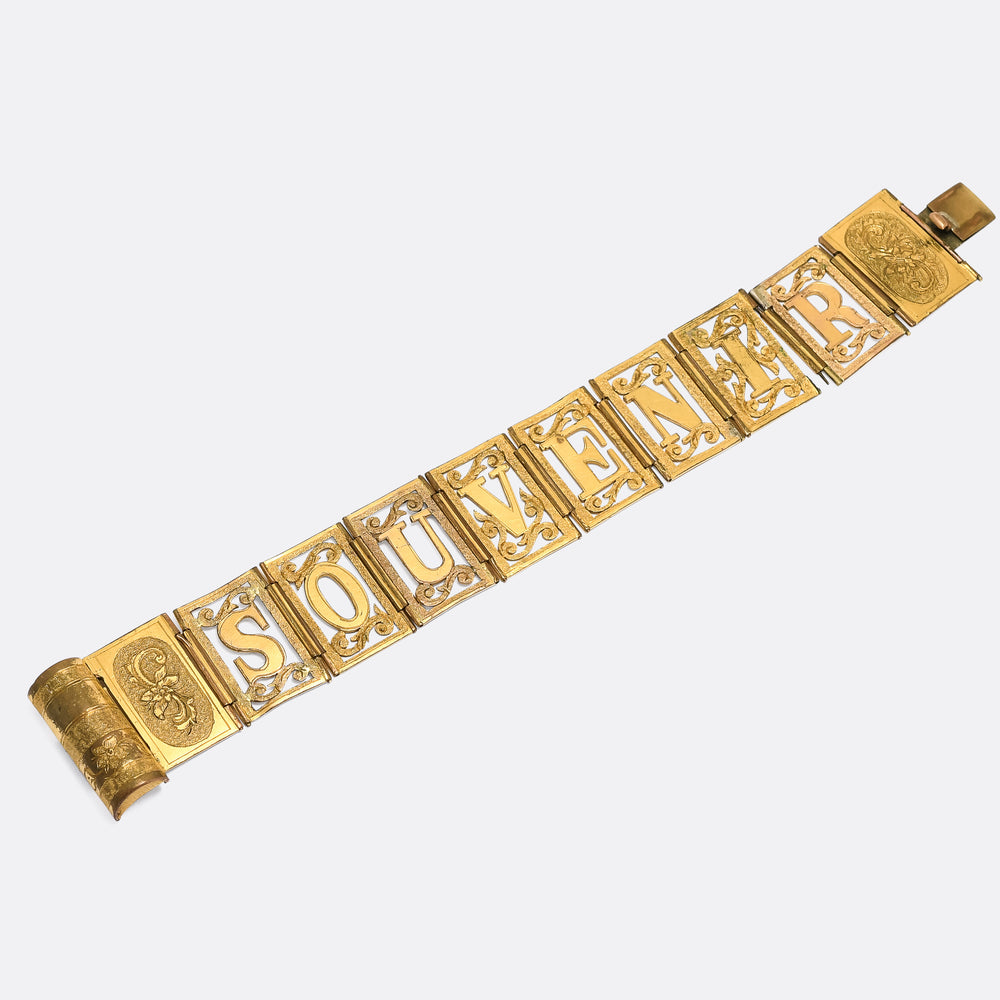 Victorian SOUVENIR Fold Out Book Bracelet
