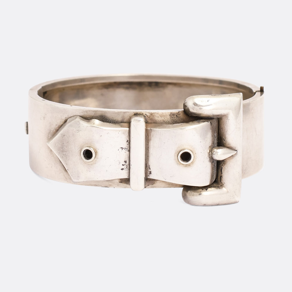 Victorian Silver Buckle Cuff