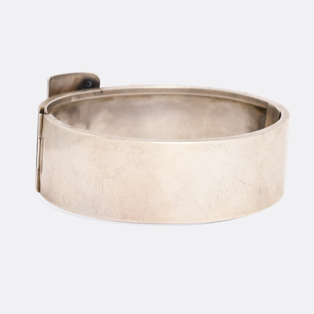 Victorian Silver Buckle Cuff