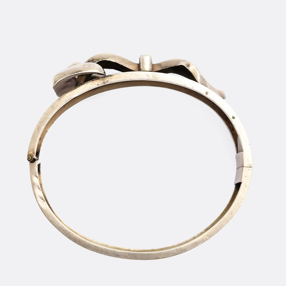 Victorian Silver Buckle Cuff