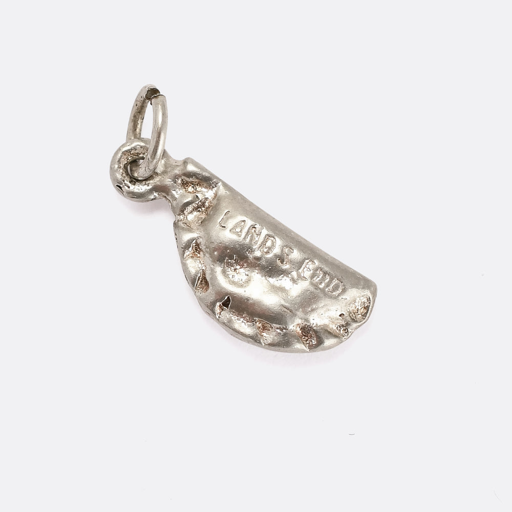 Victorian Silver Land's End Cornish Pasty Charm