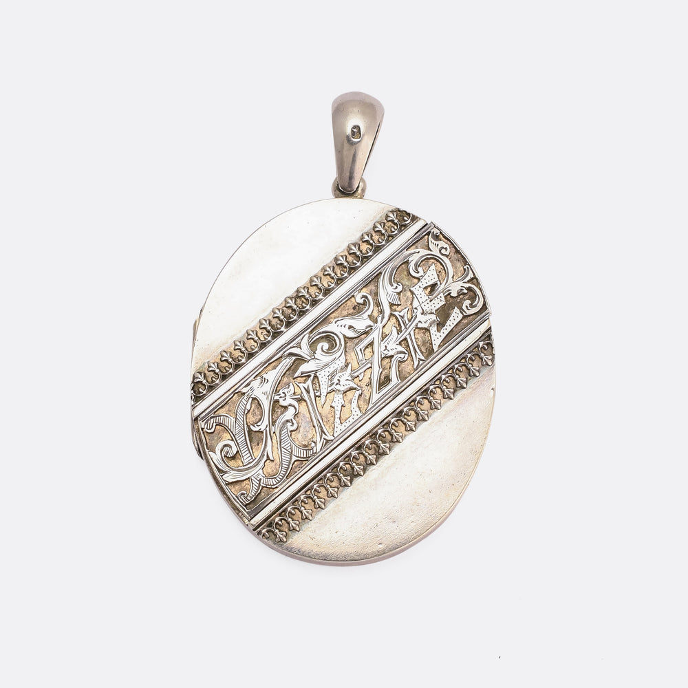 Victorian Silver Lizzie Locket