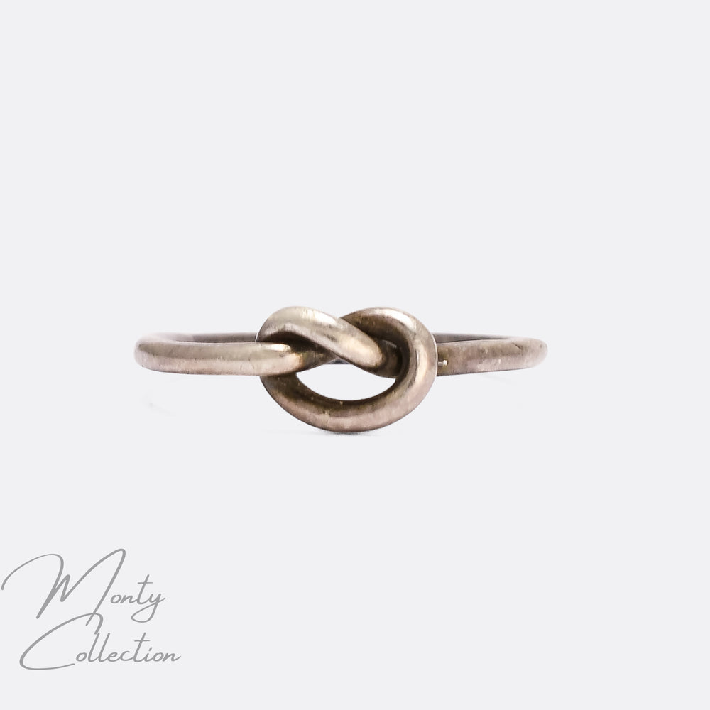 Victorian Silver Lover's Knot Ring