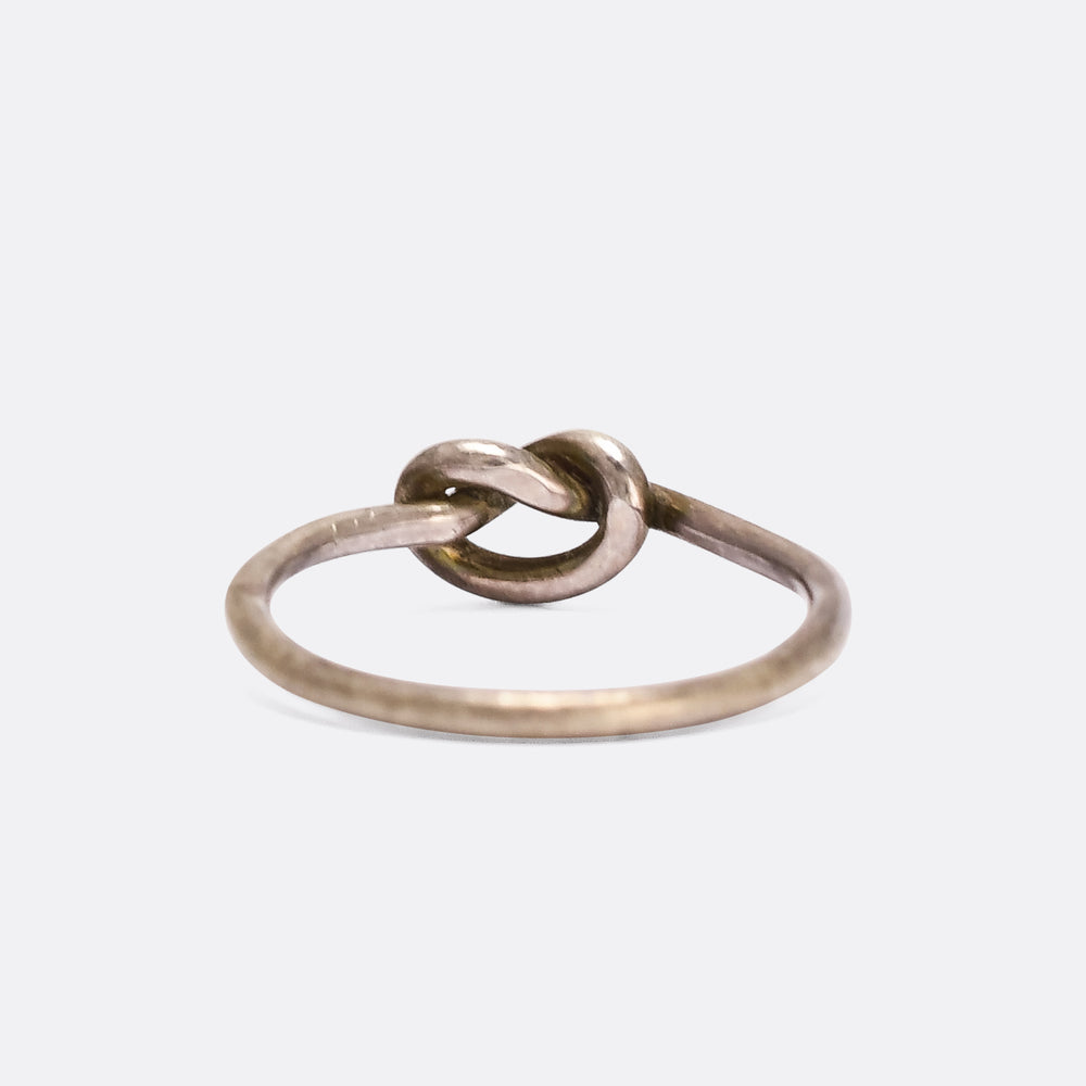 Victorian Silver Lover's Knot Ring